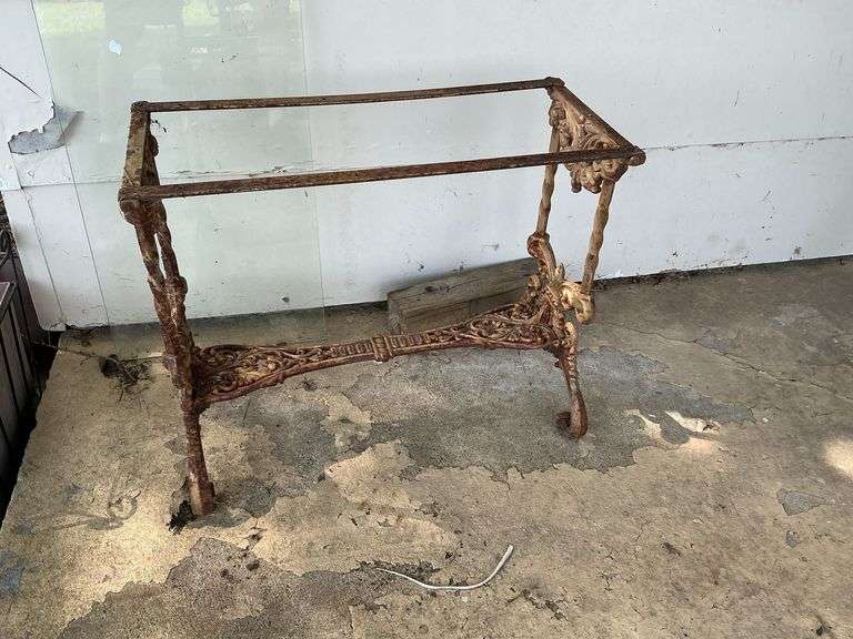 Cast side table base image