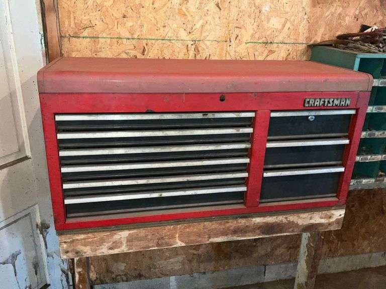 Craftsman tool box, 41" L x 16" D x 20" T, 9-drawers, no key image