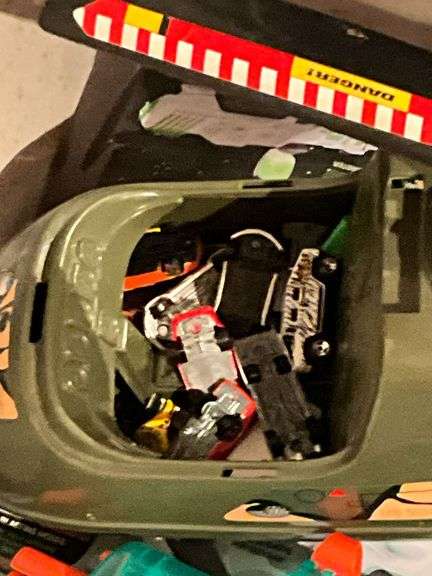 Mega Blocks, roller skates, baseball tee, BBs