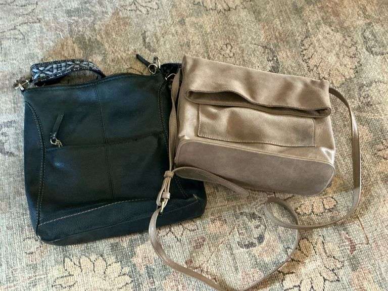 The Sak leather purse with canvas strap, Altar'd State leather purse image