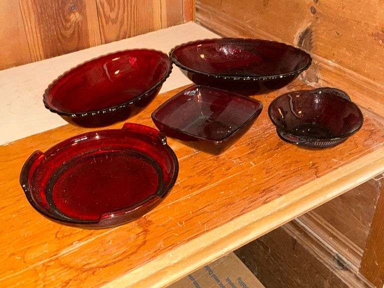 Ruby Red serving bowls image