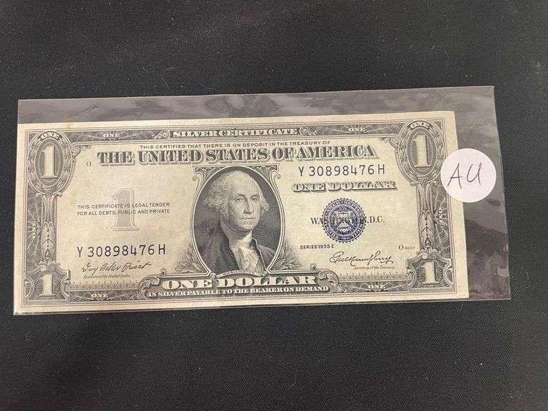 Series 1935E Silver Certificate One Dollar Bill image