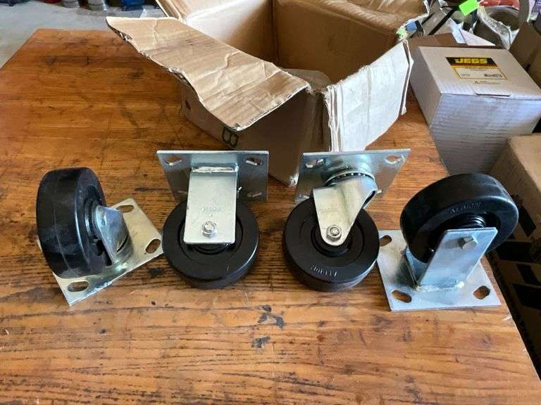 (4) 4" caster wheels image