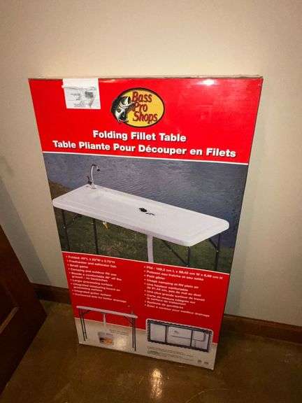 Bass Pro Shop folding filet table, NIB image