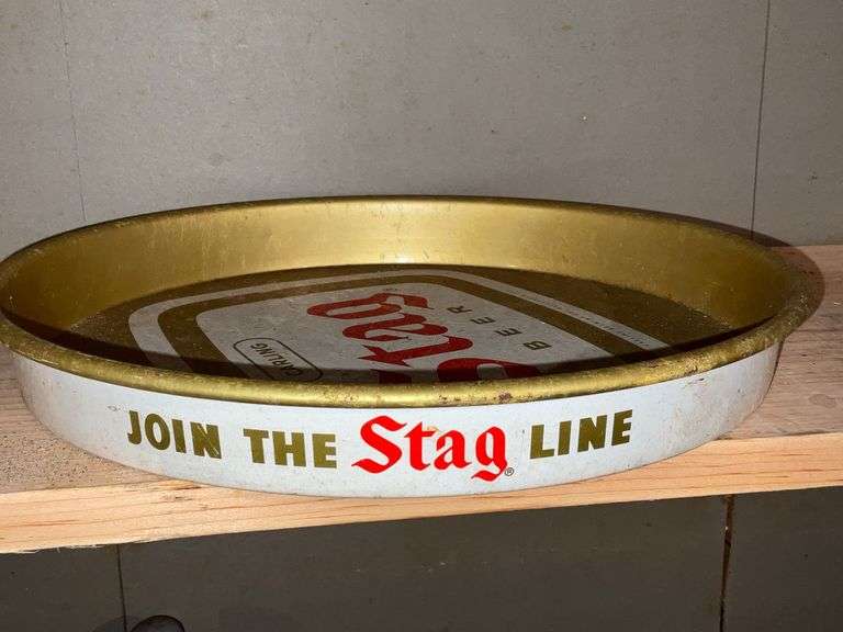Stag Beer Carling tray