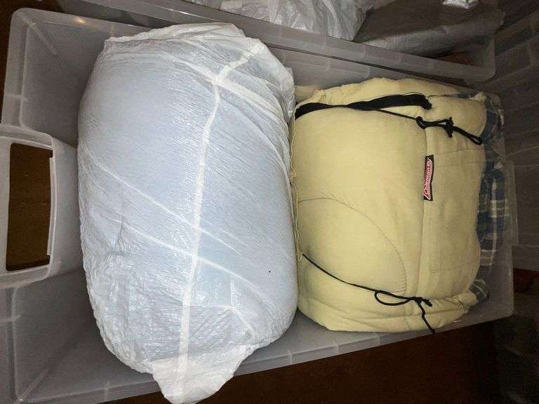 Sleeping bags, air mattress, tarp image