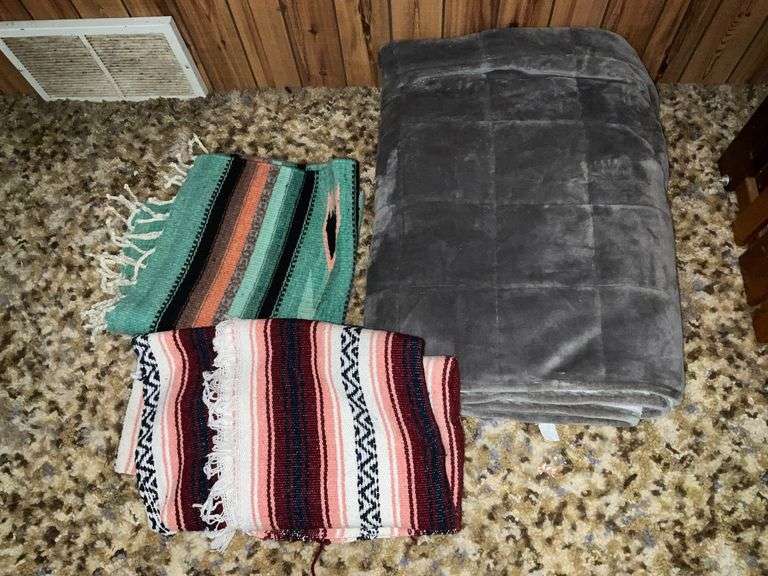 Pair of southwestern blankets image