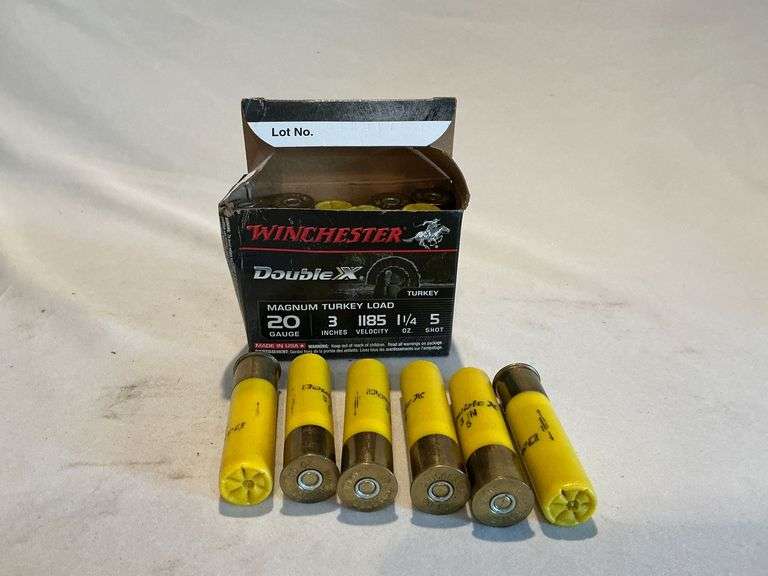 Winchester Double X 3" 5 shot turkey loads 20 gauge image