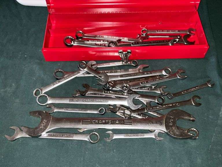 Proto box with assortment of wrenches image