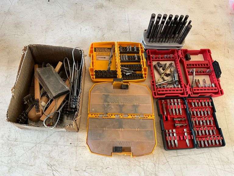 Assortment of drill bits image