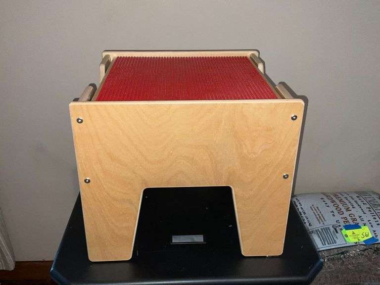 Wooden Lego table image