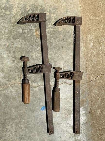 Pair of Hargrave 18" vintage bar clamps image