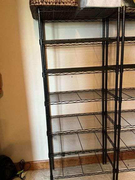 Black wire shelving, CONTENTS NOT INCLUDED image