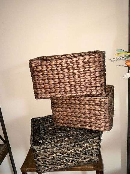 Decorative storage baskets image