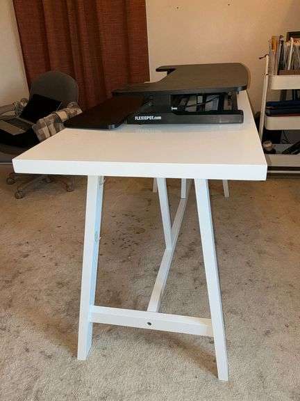 Flex sport adjustable work station up to 20" above desk height image