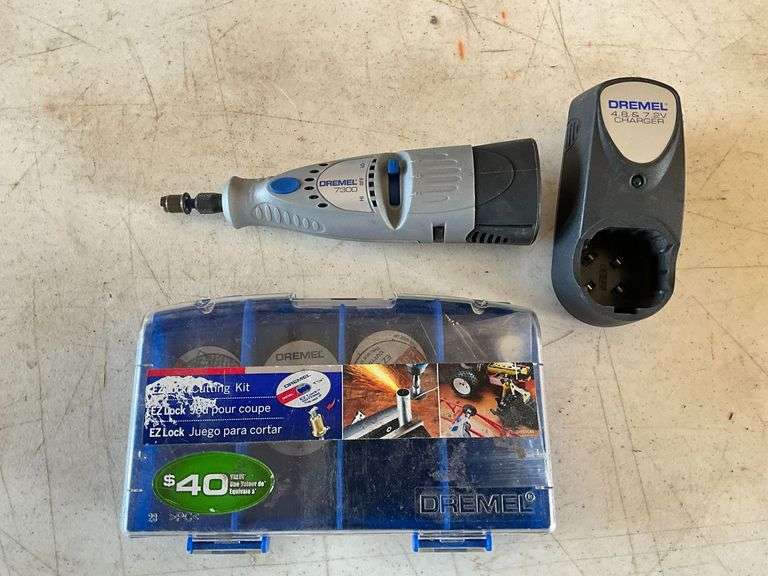 Dremel multi tool, charger, battery image