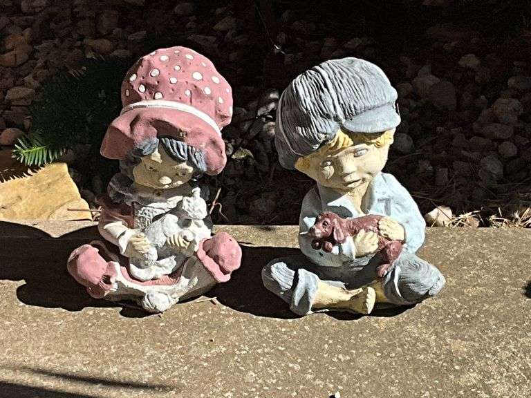 Concrete boy and girl image