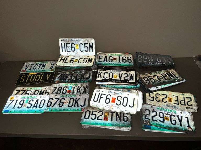 Missouri license plates image