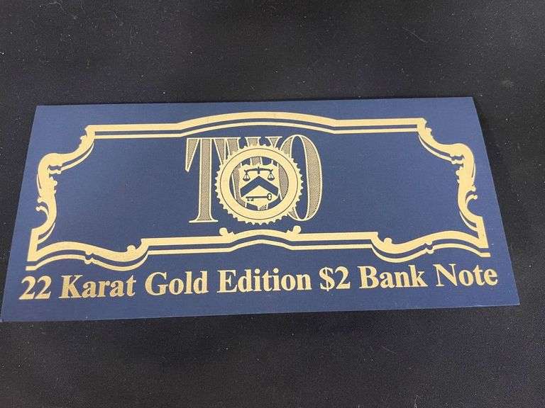 22 Karat Gold Edition $2 Bank Note image