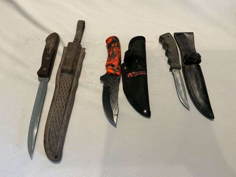 Remington and Whitetails Unlimited sheath knives image