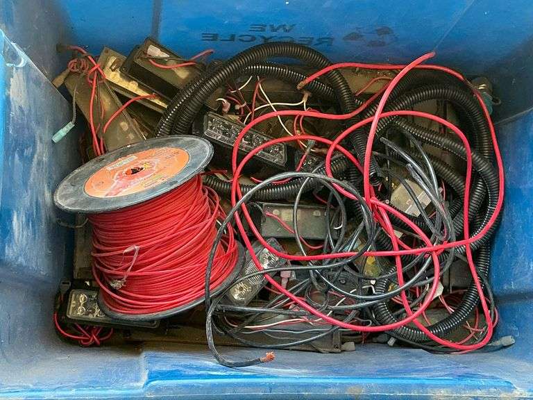 Electrical totes, lights, wiring image