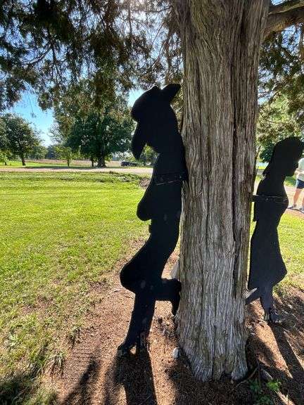 Cowboy and Cowgirl cutouts, 6' T image