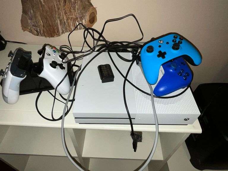 Xbox Ones system, controllers, charger image