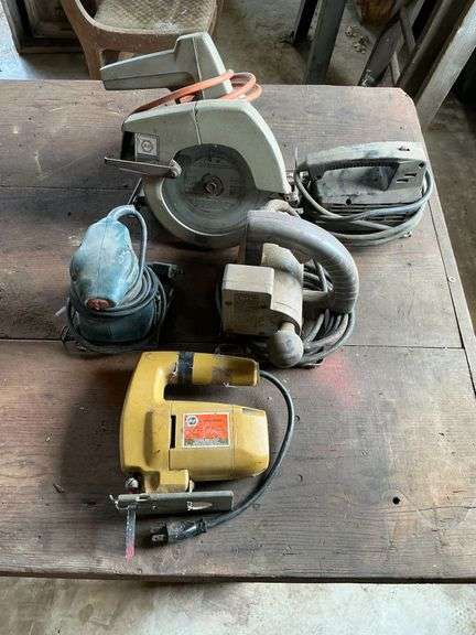 Black & Decker jig saw, circular saw, palm sander image