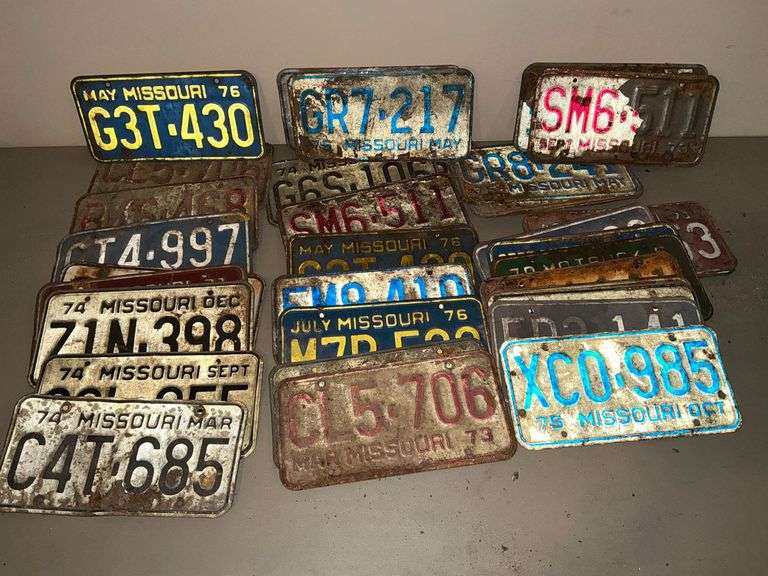 Missouri license plates, 1970s image