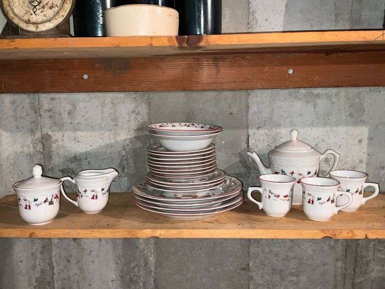 Farberware White Christmas dishes image