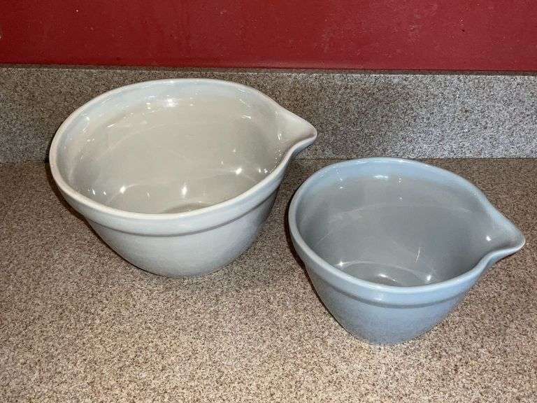 Pair of Pottery Barn batter bowls image