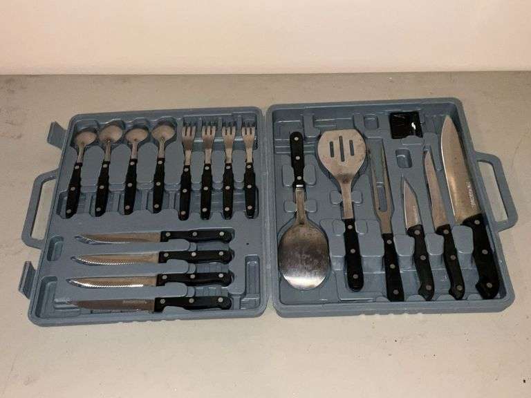 Winchester flatware set in case image