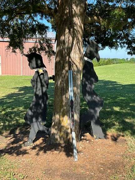 Cowboy and Cowgirl cutouts, 6' T