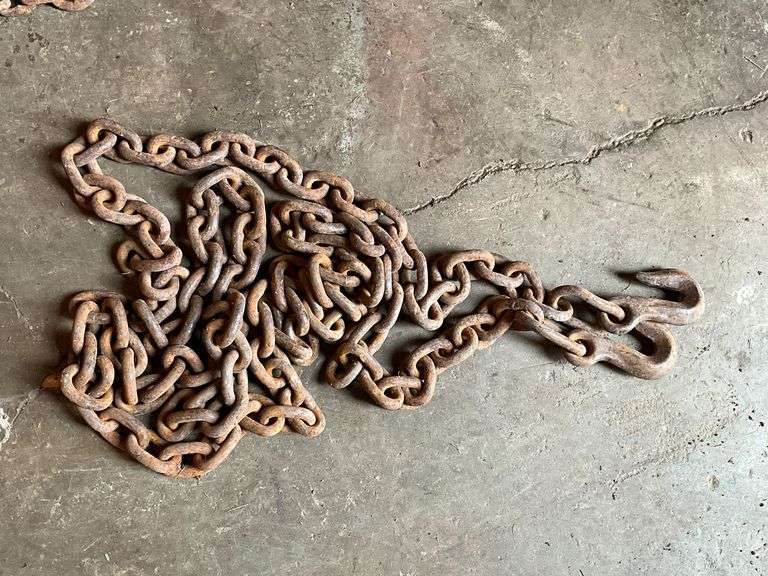 1/2" log chain, 16' L with hooks on both ends image