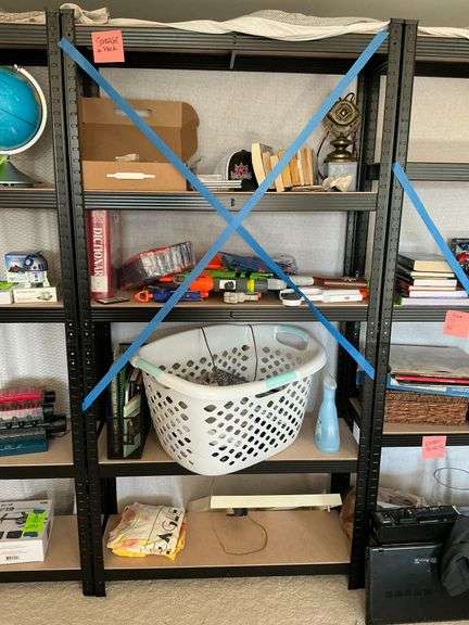 Metal shelving, CONTENTS NOT INCLUDED image