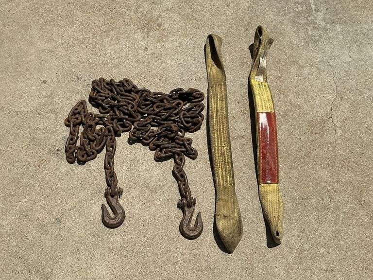 5/16" chain with hooks on both ends, 14' L image