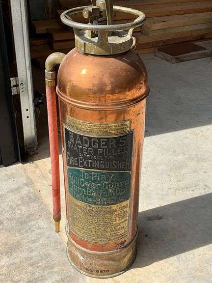 Vintage Badger fire extinguisher image