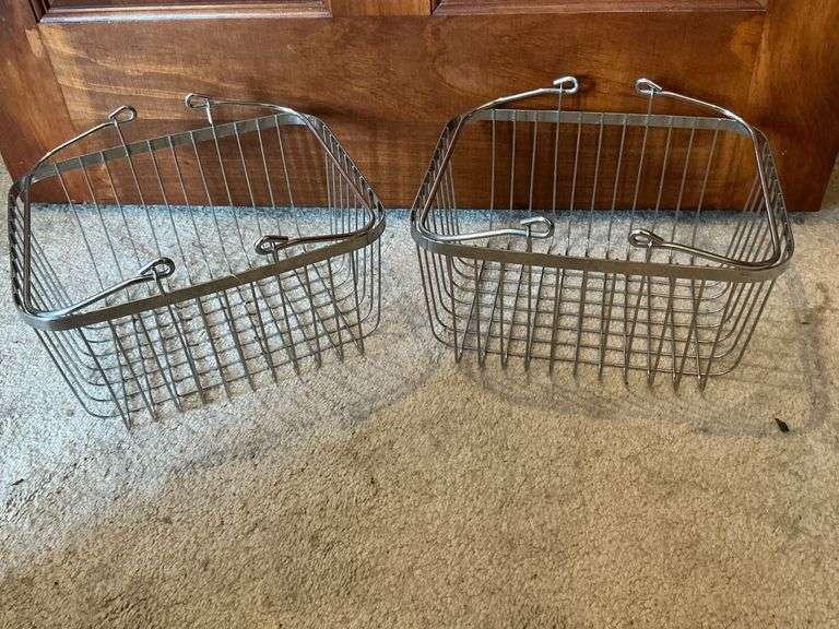 Pair of chrome baskets image
