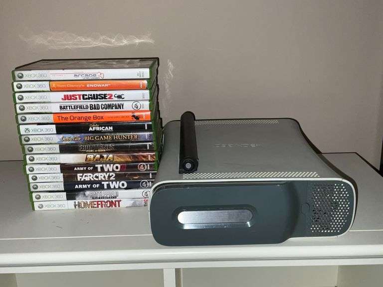 Xbox 360 system and games image