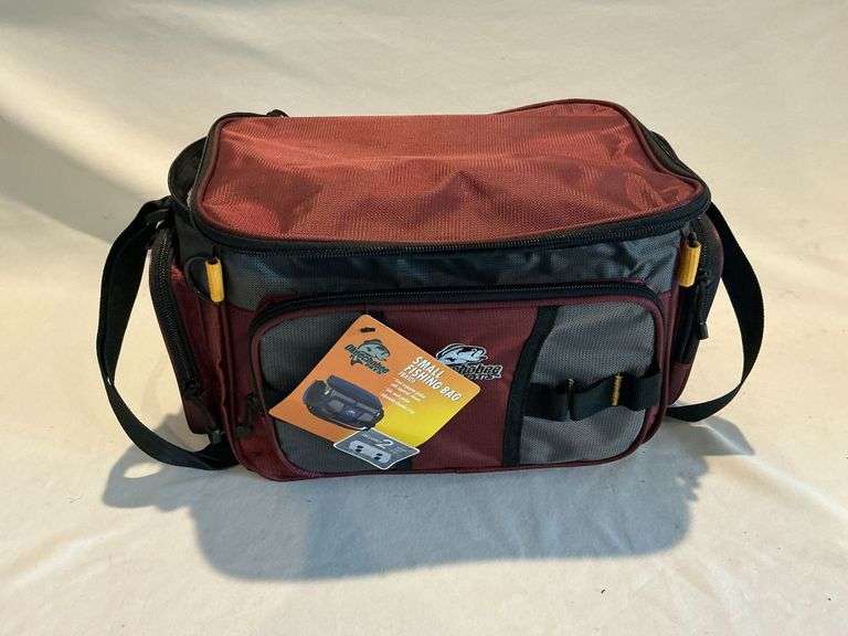 Okeechobee Fats fishing bag with 2 plastic lure boxes image