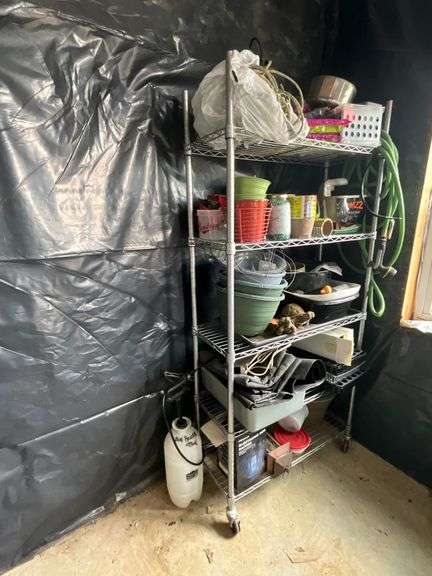 Shelf and contents, 36" W x 15" D x 76" T image