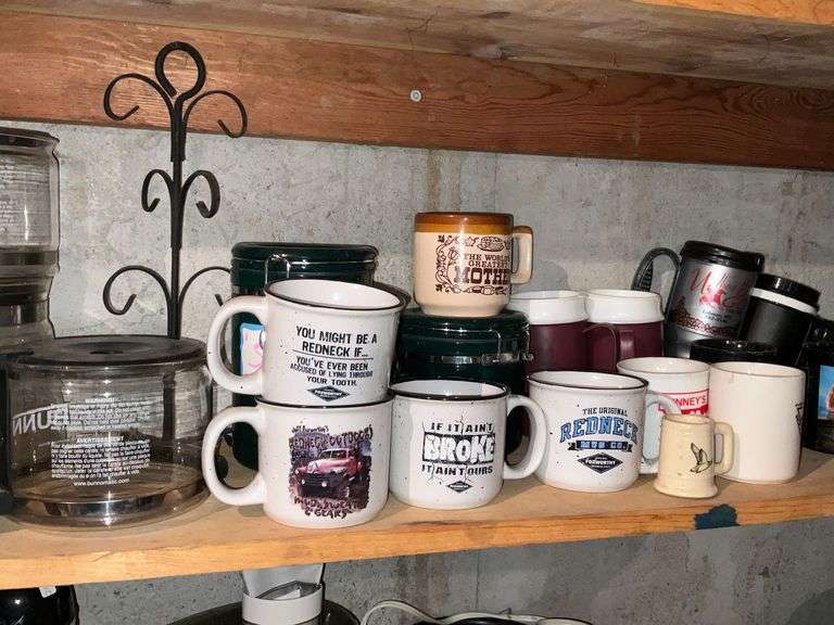 Punch bowl set, Snap-On insulated coffee cups image