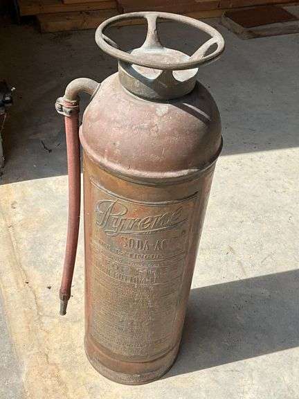 Vintage Pyrene fire extinguisher image