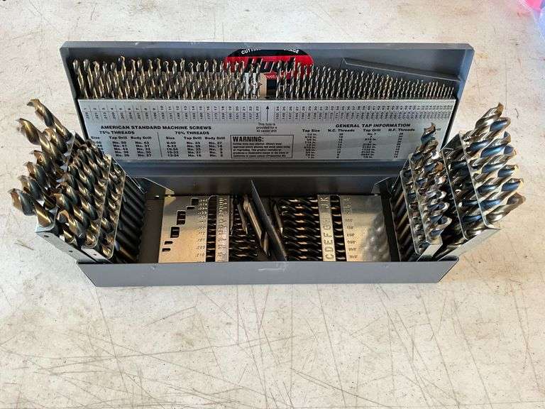 Huot drill bits in metal case image