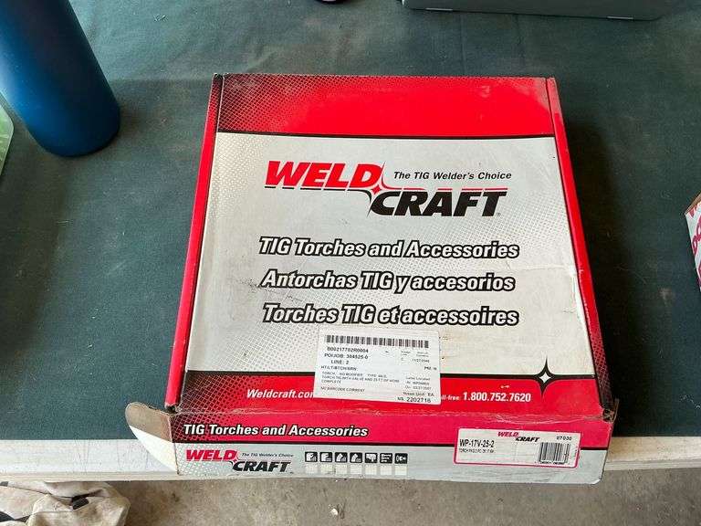 Weld Craft WP-17V-25-2 torch package 25' L image