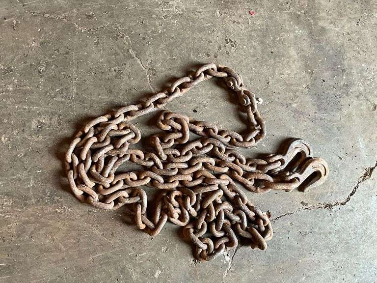 3/8" log chain, 12' L hooks on both ends image