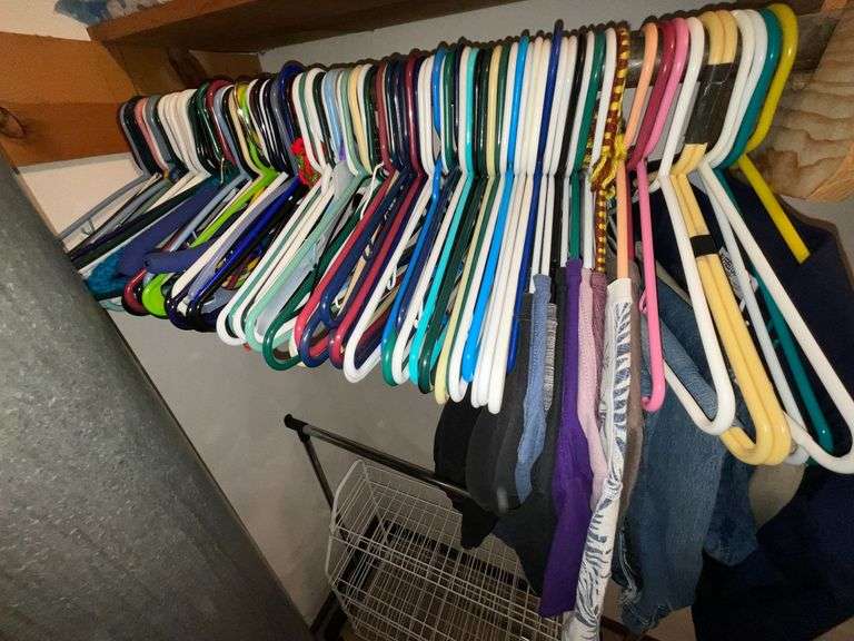 Shoe rack, clothing rack, hangers