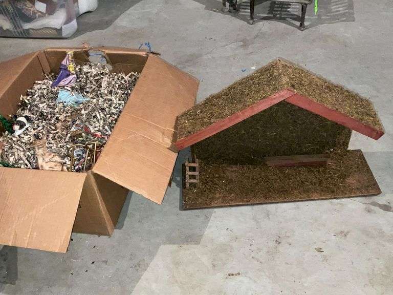 Nativity scene and creche image
