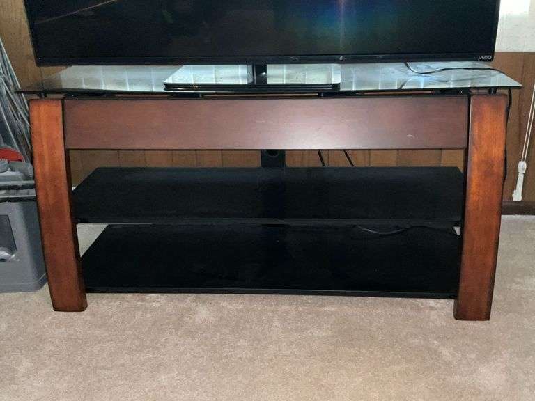 Glass TV stand image
