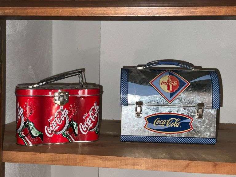 Pair of Coca-Cola lunch boxes image